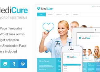 MediCure Theme Wordpress de sante et de medecine