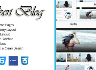 Modele de blog HTML responsive Xpert Blog