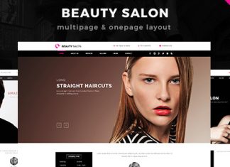 Modele de site web pour salon de beaute Muse