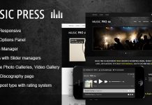MusicPress Un theme audio intemporel