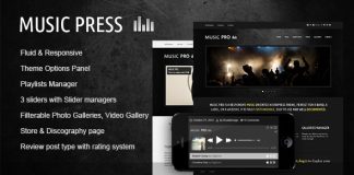 MusicPress Un theme audio intemporel