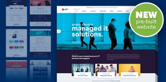 Nanosoft Theme WP pour une entreprise de solutions et