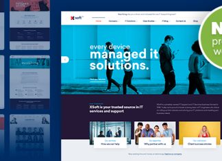 Nanosoft Theme WP pour une entreprise de solutions et