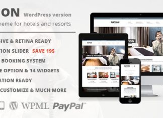 Nation Hotel Theme WordPress reactif