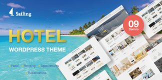 Naviguer Theme WordPress pour Hotel