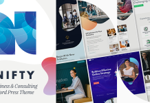 Nifty Theme WordPress de consultation en affaires