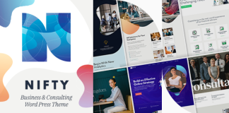 Nifty Theme WordPress de consultation en affaires
