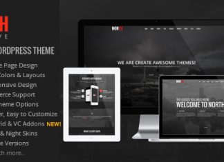 North Theme WordPress Parallax dune Page