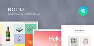 Notio Theme WordPress de Portfolio Creatif