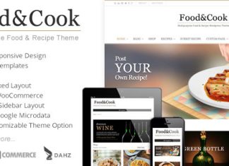 Nourriture Cuisine Theme Wordpress Polyvalent de Recettes