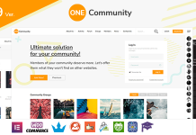 OneCommunity Theme dadhesion BuddyPress