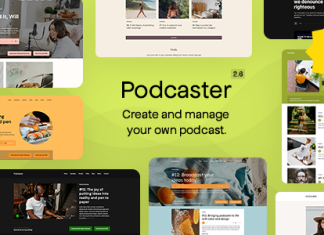 Podcaster Theme WordPress Multimedia pour les podcasts