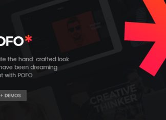 Pofo Theme WordPress Portfolio creatif et Blog