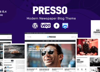 Presse Theme moderne de magazine journal viral