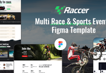 Raccer Modele Figma pour sports de course a velo