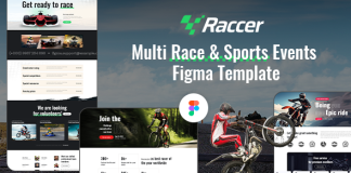 Raccer Modele Figma pour sports de course a velo