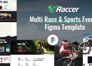 Raccer Modele Figma pour sports de course a velo