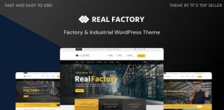 Real Factory Construction WordPress