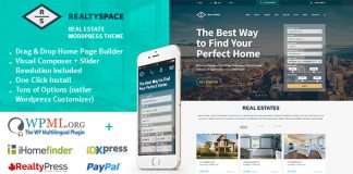Realtyspace Theme WordPress immobilier