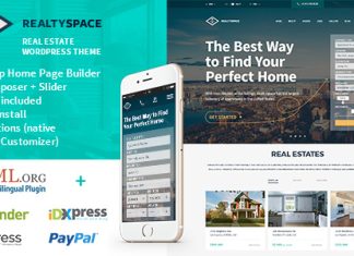 Realtyspace Theme WordPress immobilier