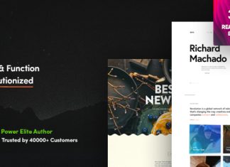 Revolution Theme WordPress polyvalent creatif