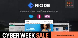 Riode Theme WooCommerce polyvalent