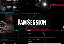 Seance de Jam Theme WordPress de musique