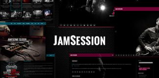 Seance de Jam Theme WordPress de musique