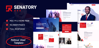 Senatorial Modele HTML de campagne electorale politique