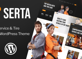 Serta Theme WordPress pour service auto et reparation de