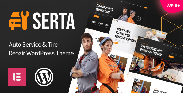Serta Theme WordPress pour service auto et reparation de