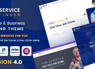 Service Finder Theme WordPress pour la recherche de prestataires