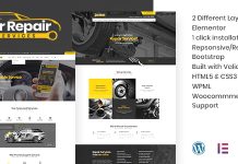 Service de reparation automobile et de theme WordPress pour mecanicien