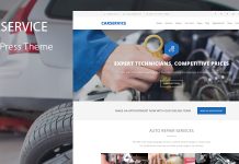 Service de voiture – Thème WordPress de mécanicien automobile et de réparation de voitures Service de voiture Theme WordPress de mecanicien automobile et