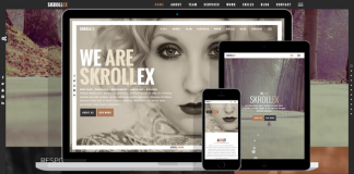 Skrollex Page Parallax Creative en Une Seule Page