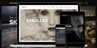 Skrollex Parallax une page creative
