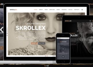 Skrollex Parallax une page creative