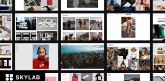 Skylab Theme WordPress de portfolio creatif et responsive