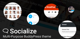 Socialize Theme BuddyPress Polyvalent