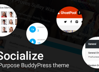 Socialize Theme BuddyPress Polyvalent
