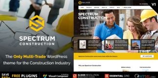 Spectrum Theme professionnel pour entreprise de construction multi metiers