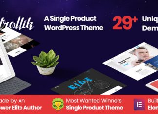 Strollik Theme WordPress WooCommerce pour un seul produit
