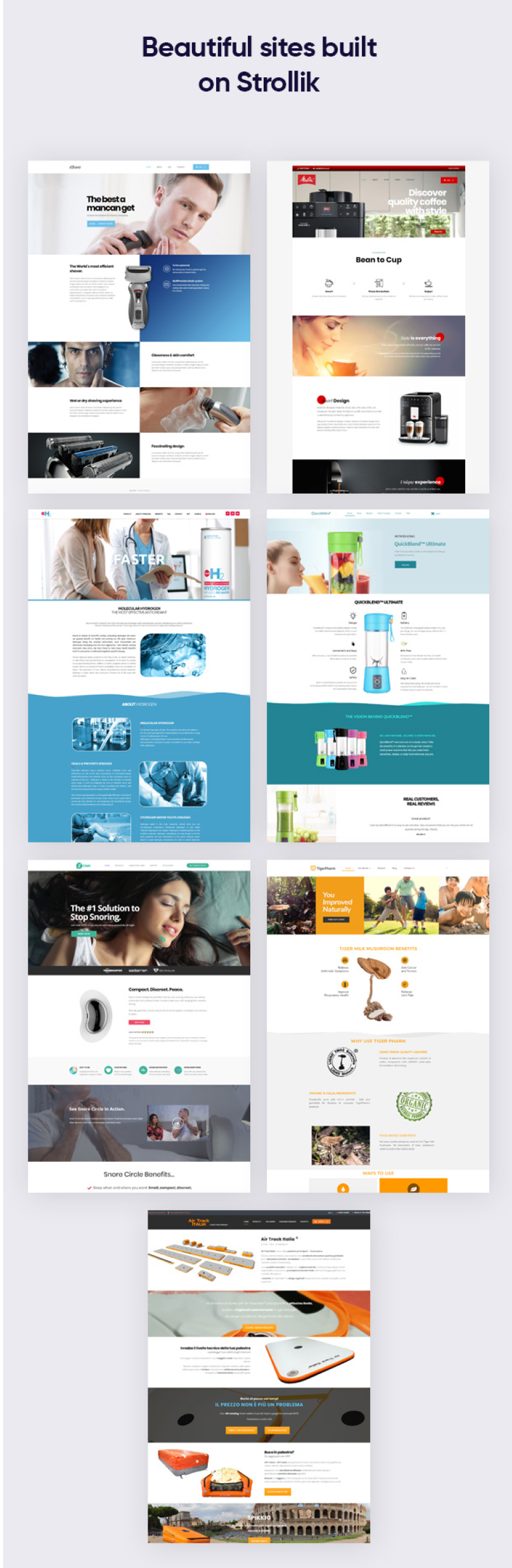 Strollik - Thème WordPress Woocommerce pour produit unique - 1