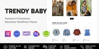 Tendance Bebe Theme WordPress pour magasin denfants et de