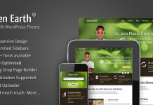 Terre verte theme WordPress environnemental