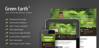 Terre verte theme WordPress environnemental