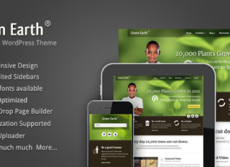 Terre verte theme WordPress environnemental