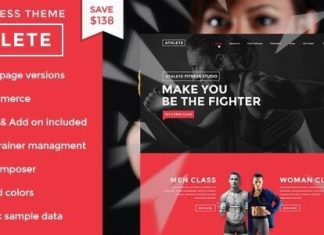 Theme WordPress Athlete Fitness Gym et Sport