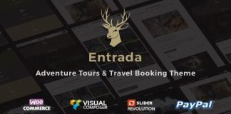 Theme WordPress Entrada Tour Travel Booking
