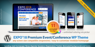Theme WordPress Expo18 Responsive Event Conference